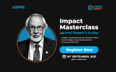 Impact Masterclass with Prof Robert G Eccles