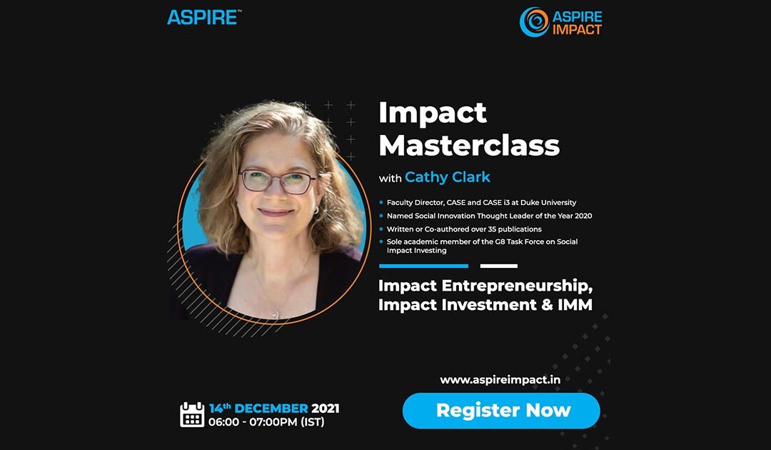 Impact Masterclass with Cathy Clark