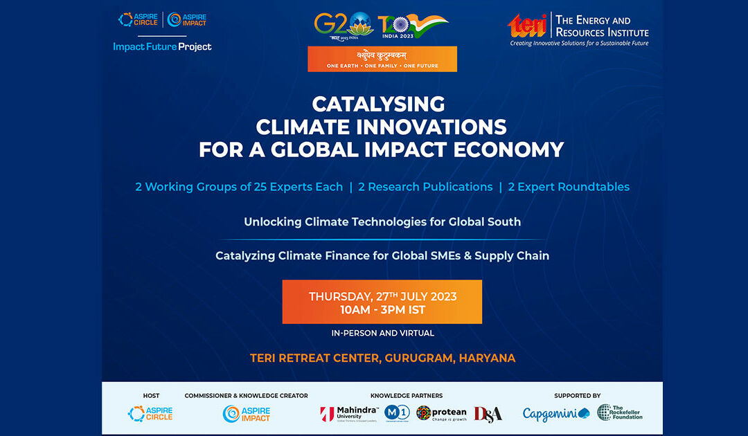 Catalysing Inclusive Climate Innovations for a Global Impact Economy